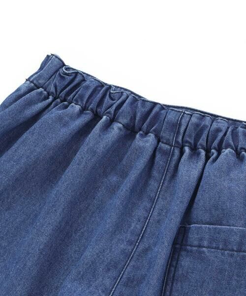 nexchic / ネクシック ミニ・ひざ丈スカート | デニムツイル巻スカート風スカパン(110~150cm) | 詳細11