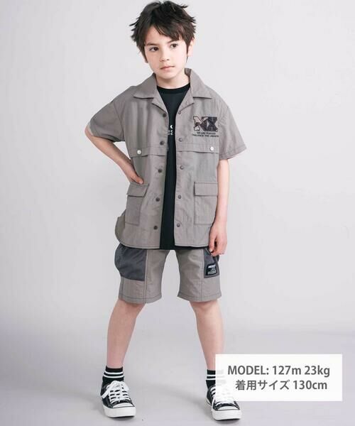 nexchic / ネクシック ショート・ハーフ・半端丈パンツ | 【接触冷感】【お揃い】ワッシャータフタメッシュポケット付き5分丈パンツ(110~150cm) | 詳細6