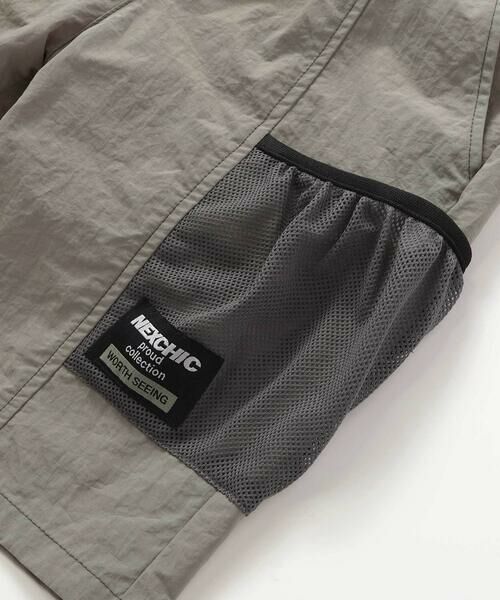 nexchic / ネクシック ショート・ハーフ・半端丈パンツ | 【接触冷感】【お揃い】ワッシャータフタメッシュポケット付き5分丈パンツ(110~150cm) | 詳細15