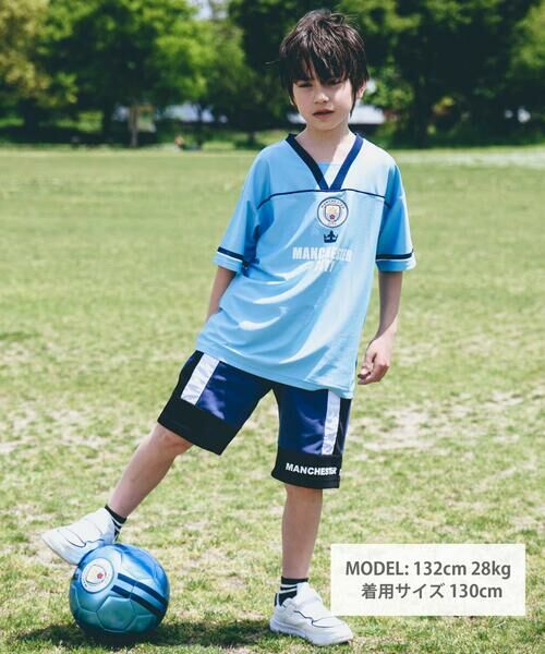 nexchic / ネクシック ショート・ハーフ・半端丈パンツ | 【Manchester City(マンチェスターシティ)コレクション】ポンチショートパンツ(110~150cm) | 詳細1