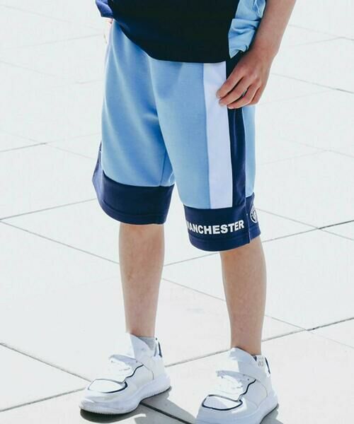 nexchic/ネクシック 【Manchester City(マンチェスターシティ)コレクション】ポンチショートパンツ(110~150cm) ブルー 110cm