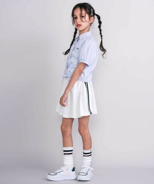 nexchic / ネクシック その他パンツ | 【接触冷感】ライン入りプリーツポンチスカパン(110~150cm) | 詳細3