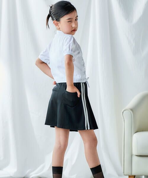 nexchic / ネクシック その他パンツ | 【接触冷感】ライン入りプリーツポンチスカパン(110~150cm) | 詳細15