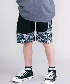 nexchic / ネクシック ショート・ハーフ・半端丈パンツ | 【速乾/接触冷感】スーパーストレッチ迷彩柄切り替え5分丈パンツ(110~150cm)