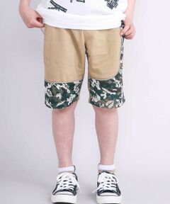 nexchic / ネクシック ショート・ハーフ・半端丈パンツ | 【速乾/接触冷感】スーパーストレッチ迷彩柄切り替え5分丈パンツ(110~150cm)