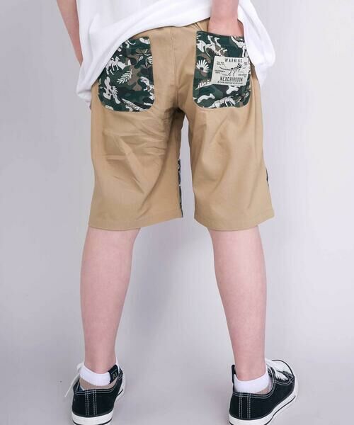 nexchic / ネクシック ショート・ハーフ・半端丈パンツ | 【速乾/接触冷感】スーパーストレッチ迷彩柄切り替え5分丈パンツ(110~150cm) | 詳細14