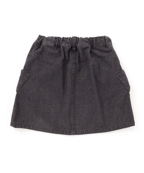nexchic / ネクシック ミニ・ひざ丈スカート | ビッグリボンデニムスカート(110~150cm) | 詳細3