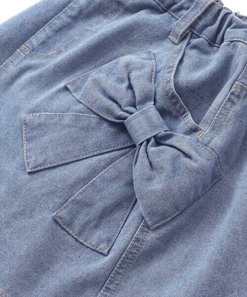 nexchic / ネクシック ミニ・ひざ丈スカート | ビッグリボンデニムスカート(110~150cm) | 詳細13