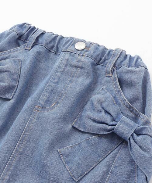 nexchic / ネクシック ミニ・ひざ丈スカート | ビッグリボンデニムスカート(110~150cm) | 詳細11