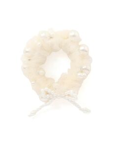 nexchic / ネクシック アクセサリー | パールビーズ リボン 花モチーフ付きヘアゴム