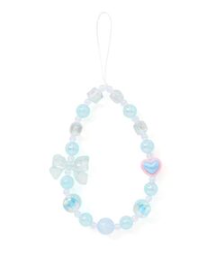 nexchic / ネクシック その他雑貨 | リボン ハート クマ 花モチーフ付きビーズストラップ