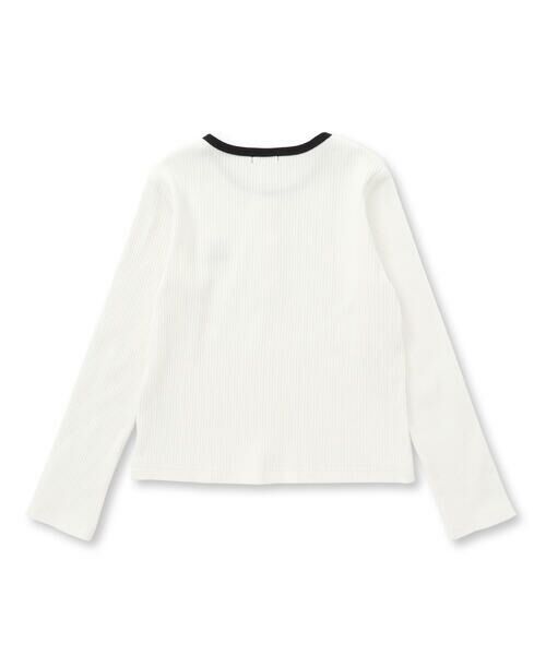 nexchic / ネクシック Tシャツ | 細テレコフロントボタンロングTシャツ(110~150cm) | 詳細7