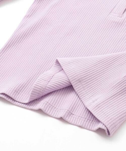 nexchic / ネクシック Tシャツ | 細テレコフロントボタンロングTシャツ(110~150cm) | 詳細15