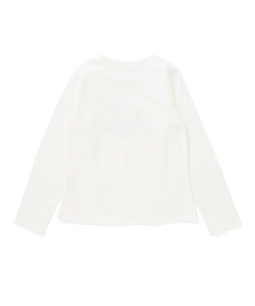 nexchic / ネクシック Tシャツ | ラインストーン切り替え天竺長袖Tシャツ(110~150cm) | 詳細1