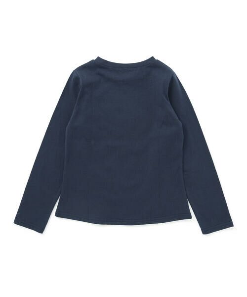 nexchic / ネクシック Tシャツ | ラインストーン切り替え天竺長袖Tシャツ(110~150cm) | 詳細5