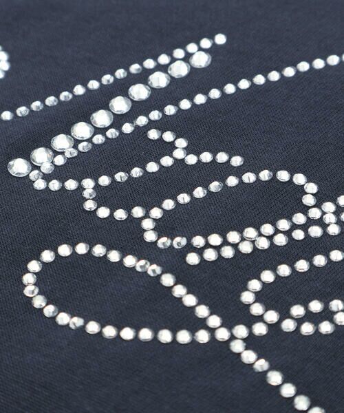 nexchic / ネクシック Tシャツ | ラインストーン切り替え天竺長袖Tシャツ(110~150cm) | 詳細8