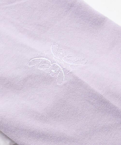 nexchic / ネクシック Tシャツ | レースビスチェドッキング天竺長袖Tシャツ(110~150cm) | 詳細8