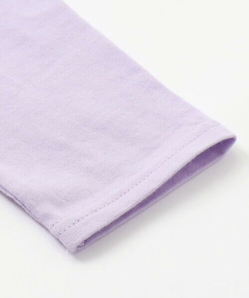 nexchic / ネクシック Tシャツ | レースビスチェドッキング天竺長袖Tシャツ(110~150cm) | 詳細9