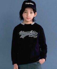 nexchic / ネクシック Tシャツ | ロゴバッチ天竺長袖Tシャツ(110~150cm)