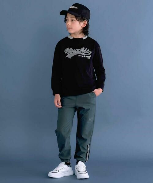 nexchic / ネクシック Tシャツ | ロゴバッチ天竺長袖Tシャツ(110~150cm) | 詳細1