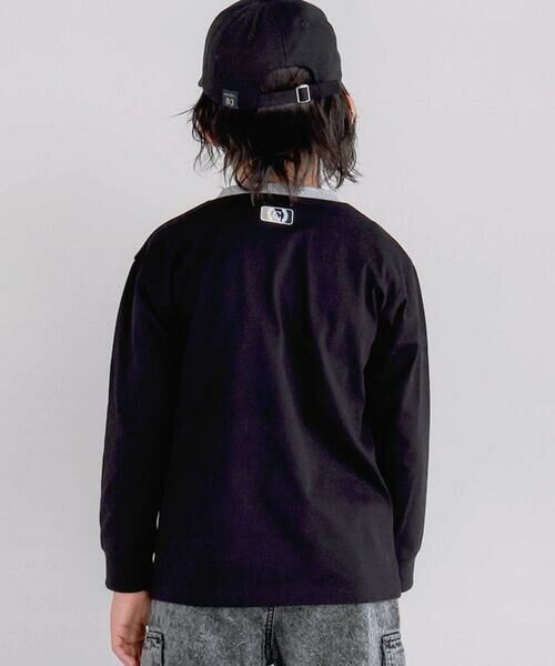 nexchic / ネクシック Tシャツ | ロゴバッチ天竺長袖Tシャツ(110~150cm) | 詳細3