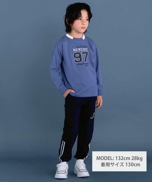 nexchic / ネクシック Tシャツ | ロゴバッチ天竺長袖Tシャツ(110~150cm) | 詳細6