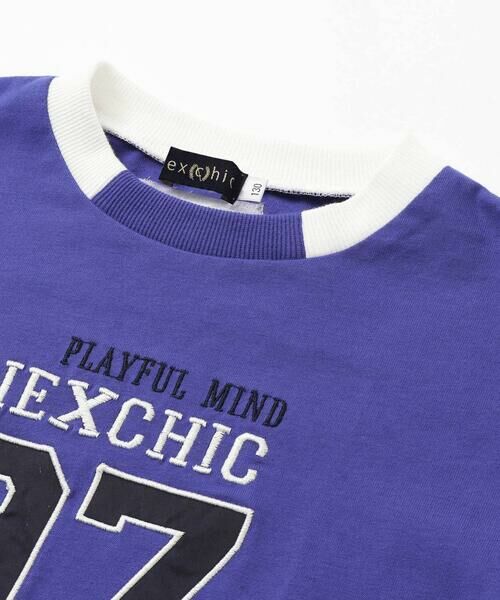 nexchic / ネクシック Tシャツ | ロゴバッチ天竺長袖Tシャツ(110~150cm) | 詳細11