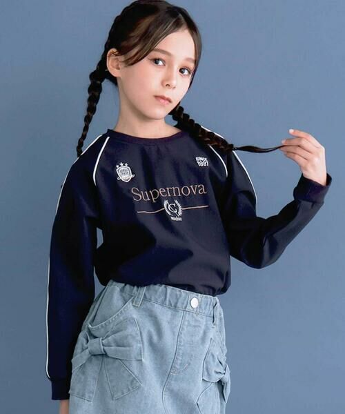 nexchic / ネクシック Tシャツ | 【お揃い】スポーティプールオーバー(110~150cm)(ネイビー)