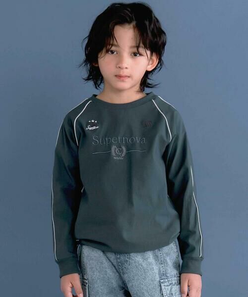 nexchic / ネクシック Tシャツ | 【お揃い】スポーティプールオーバー(110~150cm)(グリーン)