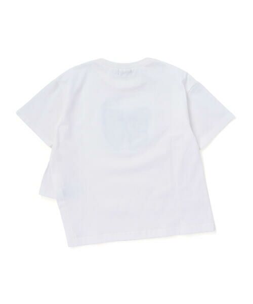 nexchic / ネクシック Tシャツ | アシメトリーBIGリボンプリント天竺半袖Tシャツ(110~150cm) | 詳細5