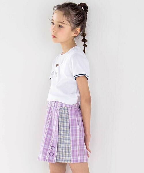 nexchic / ネクシック Tシャツ | ワンポイント刺しゅうテレコ半袖Tシャツ(110~150cm) | 詳細2