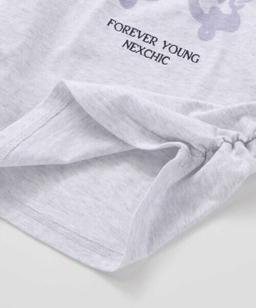 nexchic / ネクシック Tシャツ | サイドシャーリングラグラン天竺半袖Tシャツ(110~150cm) | 詳細10