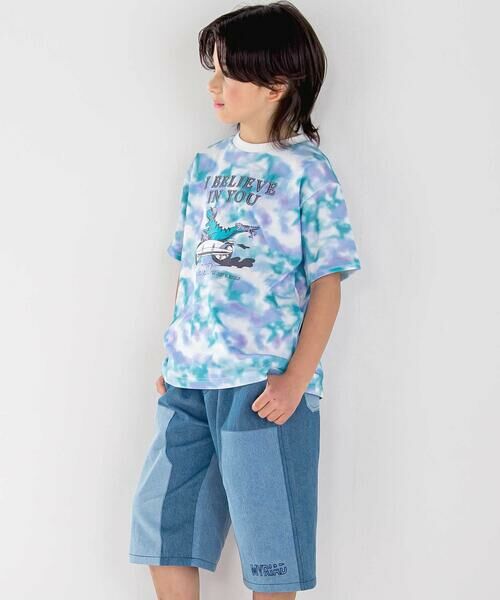 nexchic / ネクシック Tシャツ | タイダイプリント天竺半袖Tシャツ(110~150cm) | 詳細8