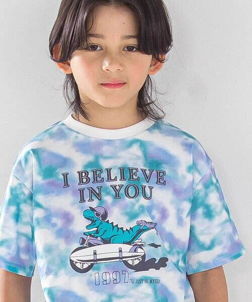 nexchic / ネクシック Tシャツ | タイダイプリント天竺半袖Tシャツ(110~150cm) | 詳細10