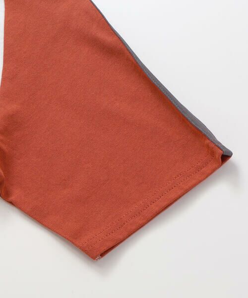 nexchic / ネクシック Tシャツ | ラインスリーブラグラン天竺Tシャツ(110~150cm) | 詳細6