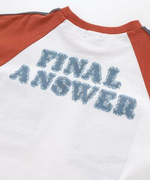 nexchic / ネクシック Tシャツ | ラインスリーブラグラン天竺Tシャツ(110~150cm) | 詳細8