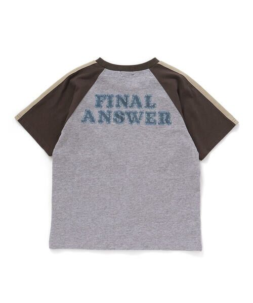 nexchic / ネクシック Tシャツ | ラインスリーブラグラン天竺Tシャツ(110~150cm) | 詳細16