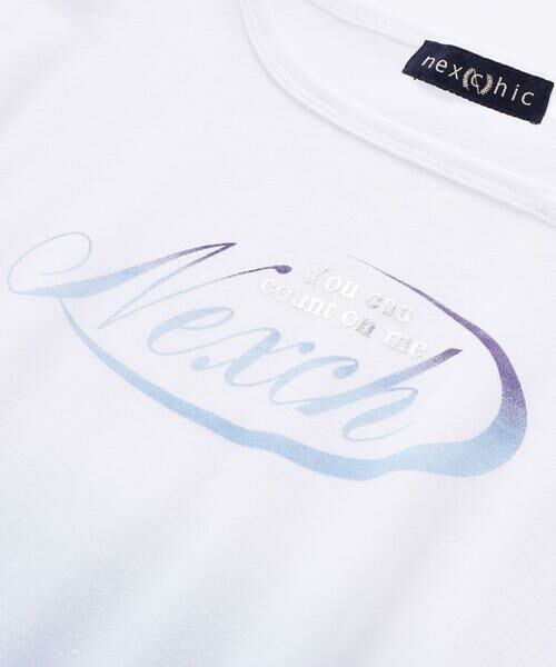nexchic / ネクシック Tシャツ | 【接触冷感】ワンショルダーグラデーション天竺半袖Tシャツ(110~150cm) | 詳細8