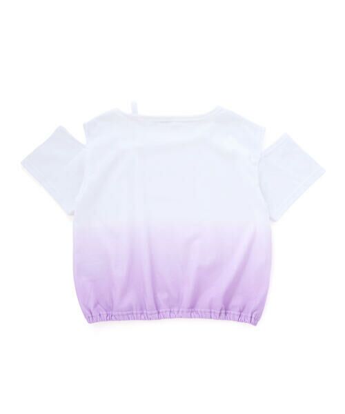 nexchic / ネクシック Tシャツ | 【接触冷感】ワンショルダーグラデーション天竺半袖Tシャツ(110~150cm) | 詳細14