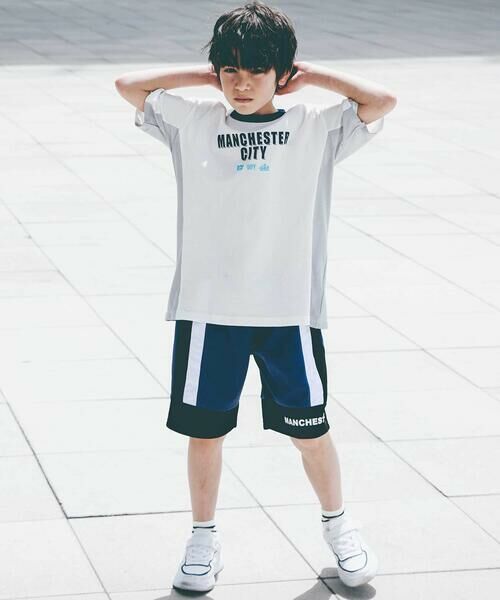 nexchic / ネクシック Tシャツ | 【Manchester City(マンチェスターシティ)コレクション】天竺バックロゴ半袖Tシャツ(110~150cm) | 詳細3