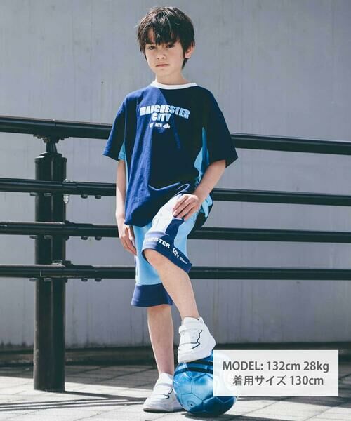 nexchic / ネクシック Tシャツ | 【Manchester City(マンチェスターシティ)コレクション】天竺バックロゴ半袖Tシャツ(110~150cm) | 詳細14