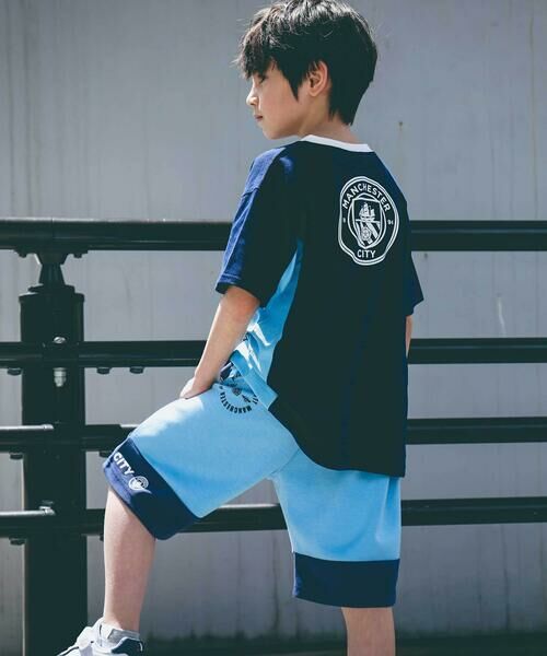 nexchic / ネクシック Tシャツ | 【Manchester City(マンチェスターシティ)コレクション】天竺バックロゴ半袖Tシャツ(110~150cm) | 詳細15