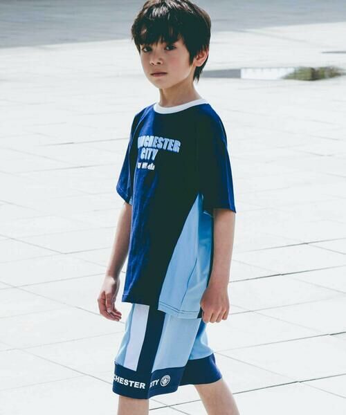 nexchic / ネクシック Tシャツ | 【Manchester City(マンチェスターシティ)コレクション】天竺バックロゴ半袖Tシャツ(110~150cm) | 詳細16