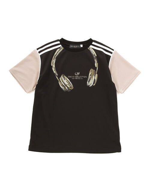 nexchic / ネクシック Tシャツ | 【接触冷感】ヘッドフォンプリントドライメッシュ半袖Tシャツ(110~150cm) | 詳細3