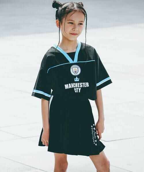 nexchic / ネクシック Tシャツ | 【Manchester City(マンチェスターシティ)コレクション】Vネックメッシュ半袖Tシャツ(110~150cm) | 詳細2