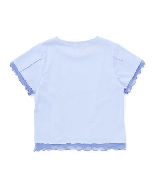 nexchic / ネクシック Tシャツ | 【速乾/接触冷感】チュールフリル付き半袖Tシャツ(110~150cm) | 詳細4