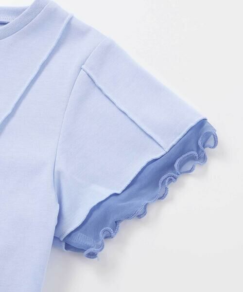 nexchic / ネクシック Tシャツ | 【速乾/接触冷感】チュールフリル付き半袖Tシャツ(110~150cm) | 詳細7