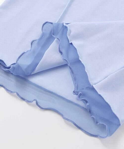 nexchic / ネクシック Tシャツ | 【速乾/接触冷感】チュールフリル付き半袖Tシャツ(110~150cm) | 詳細9