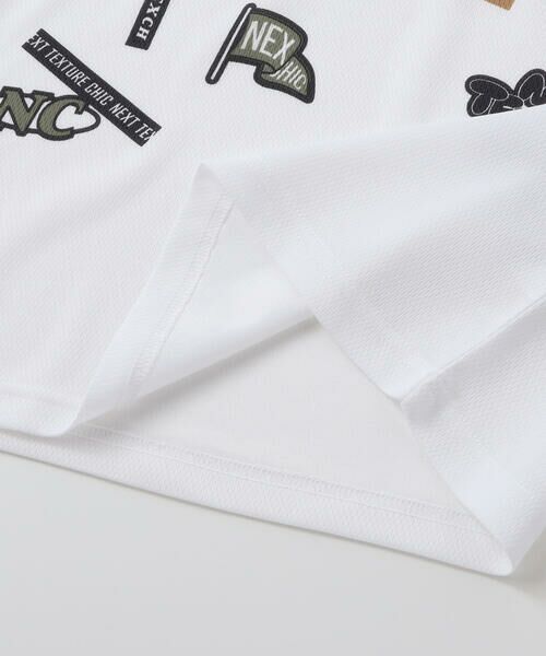 nexchic / ネクシック Tシャツ | 【速乾/接触冷感】ワッペン風プリントメッシュ半袖Tシャツ(110~150cm) | 詳細10