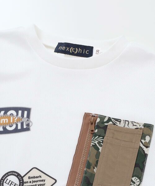 nexchic / ネクシック Tシャツ | 【速乾/接触冷感】ワッペン風プリントメッシュ半袖Tシャツ(110~150cm) | 詳細6